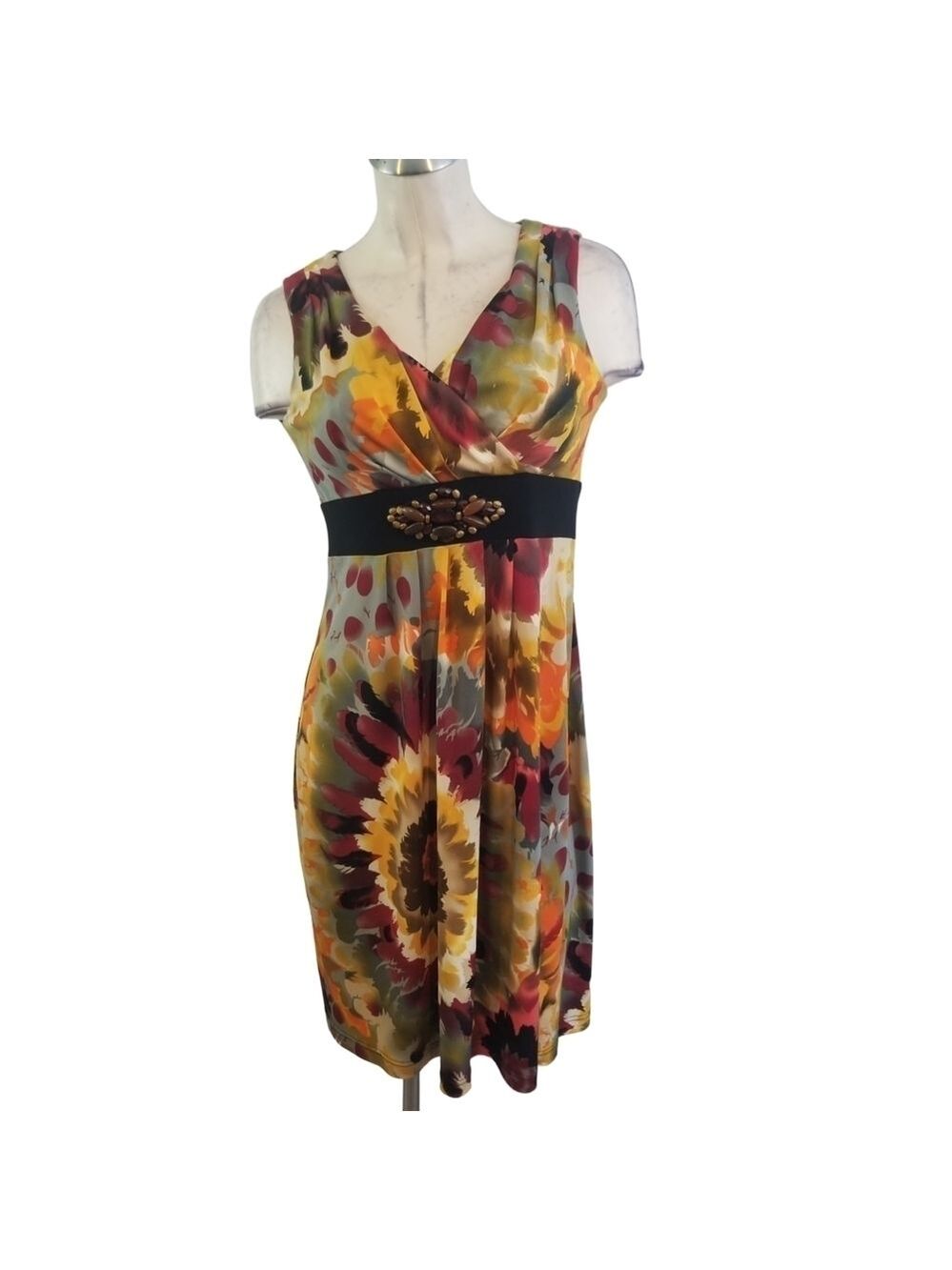 Cleo Cleo Size 2 Multi-color Embellished Sleeveless Dress